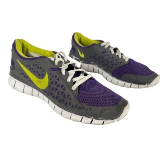 Nike Women’s Free Run Shoes Size 8.5 Athletic Running Sneakers Gray Purple 2010 - Picture 6 of 11